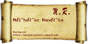 Méhész Renáta névjegykártya