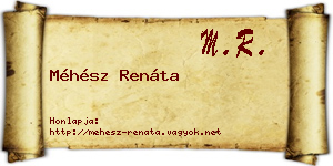 Méhész Renáta névjegykártya